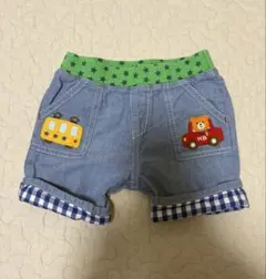 ホットビスケッツ　デニム　ハーフパンツ　80