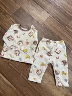 おさるのジョージ　もこもこ　フリース　パジャマ　80