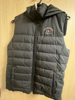 Munsingwear ダウンベスト L ブラック 美品 MONCLER モンクレール WESER レディース ダウンベスト【ブラック