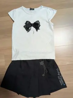 べべ　リボン付きTシャツとスカートセットのサムネイル