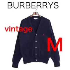 H5360-82◾️ヴィンテージ バーバリーズ　ラムウール　カーディガン　Y2K