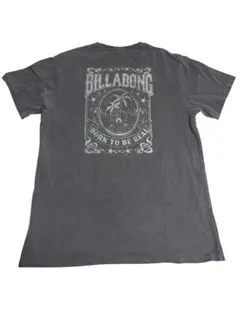 【BILLABONG】ヴィンテージ風 半袖ロングTシャツ グレー Mサイズのサムネイル
