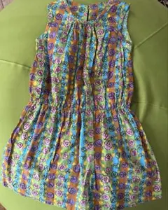 ハンドメイド 105-125cm程度 ノースリーブワンピース