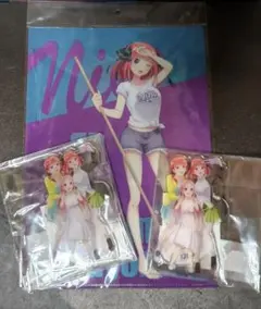 五等分の花嫁 中野二乃 クリアファイル アクリルスタンドセット