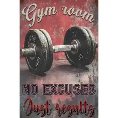 新品 Gym Room NO EXCUSES Just Results ダンベル