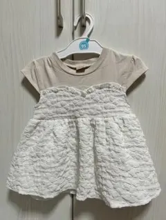 petit main レース付きチュニックＴシャツ　110cm