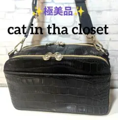 ✨ともちん様専用✨極美品✨お財布ショルダーバッグ　クロコダイル型押し　レザー