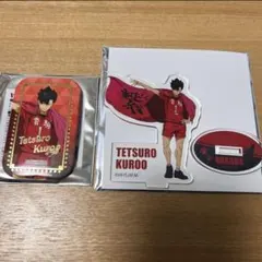 ハイキュー 黒尾鉄朗 スクエア缶バッジ セブンネット オフショット