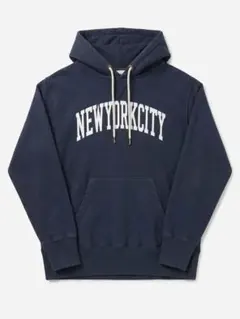 NEWYORKCITY ロゴ プルオーバーパーカー ネイビー