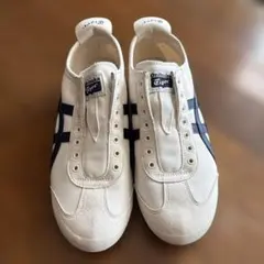 美品)Onitsuka タイガー MEXICO 66スニーカーホワイトネイビー
