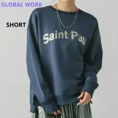 【新品タグ付き】グローバルワーク　乾きやすい裏起毛プリントスウェット