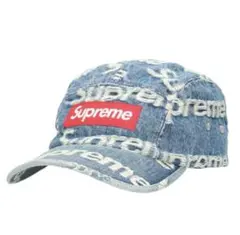 Supreme/Frayed Logos Denim Camp Cap21ss