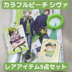 【美品】カラフルピーチ シヴァグッズ5点セット ミニクリアファイル ヘアゴム他
