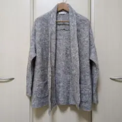 【AG by aquagirl】ふんわり　ニット　カーディガン　グレー　Mのサムネイル