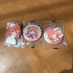 五等分の花嫁　五月　キャラクター ラバーストラップ　缶バッジ 3個セット