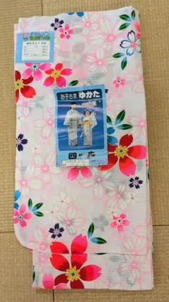 子供用 浴衣 花柄 4才用 綿100%