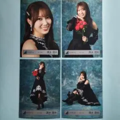 日向坂46　清水理央　黒ドレス衣装