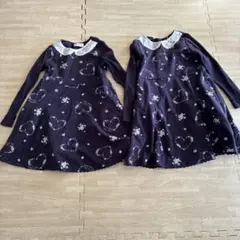 メゾピアノ　ワンピース　セット　双子