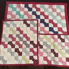 パッチワークの作品　3枚セット