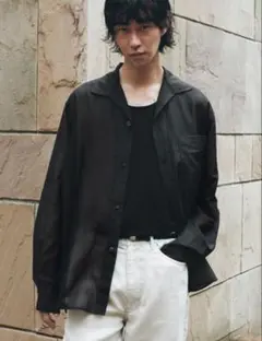 LIDNM T/W Voile Sheer Shirt Lサイズ - メルカリ