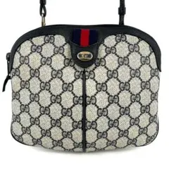 GUCCI オールドグッチ シェリーライン GGスプリーム PVC ネイビー