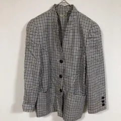 【Leilian】(M)チェック柄テーラードジャケット/DMRMEUIL生地