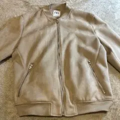 ZARA ベロアフライトジャケット