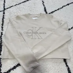 Calvin Klein カルバンクライン ベージュ トレーナー レディースL