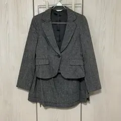 ツイード セットアップ スカート スーツ 11号 フォーマル ビジネス