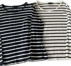 ICB ストライプTシャツ　Sサイズ2点セット