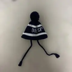 Diaspora ボンボンニット　ニット帽　ボンボン　ネイビー　　　青