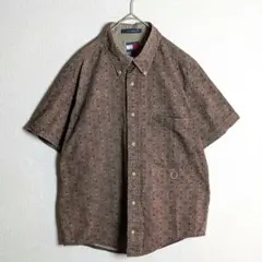 トミーヒルフィガー　シャツ　BD　ペイズリー柄　着古し感　90s　古着