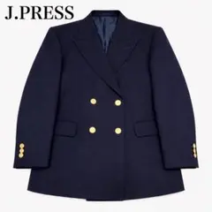 【美品】ジェイプレス テーラードジャケット 紺ブレ 金ボタン ネイビー 160