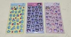 クロミ　マイメロ　ハンギョドン　ぷくっとシール　3種セット