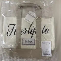 herlipto ミニトートバッグ ホワイト 新宿ルミネ限定 - メルカリ