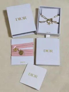 DIORチャーム付きストラップ•ブレスレット　ノベルティ2つセット「新品未使用」
