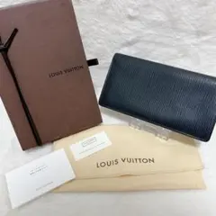 【箱あり】LOUIS VUITTON エピ 長財布 ポルトフォイユ ブラックのサムネイル
