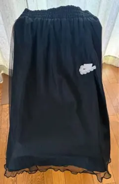 NIKEブラック フレアスカート シフォン Sサイズのサムネイル