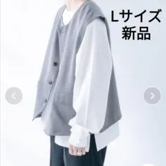 新品　epnok　Lサイズ　メランジベスト　グレー