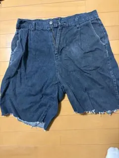 COOGI クージー デニム ハーフ ショートパンツ 極太 W34 刺繍 - メルカリ