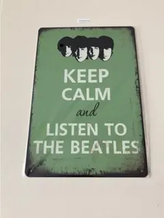 THE BEATLES Keep Calm ブリキ看板 インテリア