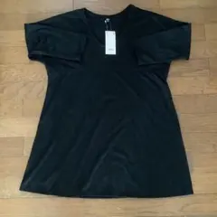 新品　ユニクロ　ドルマンAラインチュニック(7分袖) Ｌ