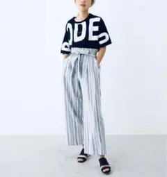 RODEO CROWNS ロデオクラウンズリネンワイドパンツ