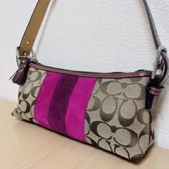 □COACH コーチ シグネチャー アクセサリーポーチ ハンドバッグ 2026年最新】COACH コーチ シグネチャーアクセサリーポーチの人気