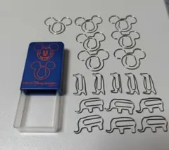 TDRのクリップケース入り ミッキーとペンギンとゾウ