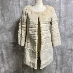 新品未使用保管品　美品　GOUT COMMUN リアルラビットファー コート