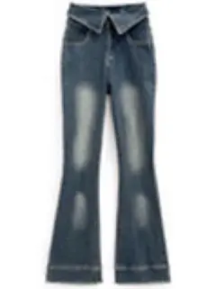 ダークブルーブーツカットデニム