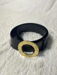 【CELINE】黒赤レザーベルト 金属バックル 約75cm CELINE】黒赤レザーベルト 金属バックル 約75cm - メルカリ