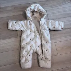 プティマイン リボン刺繍 ジャンプスーツ 70cm