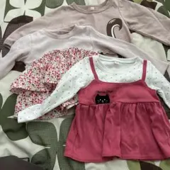 女の子ベビートップス3着セット